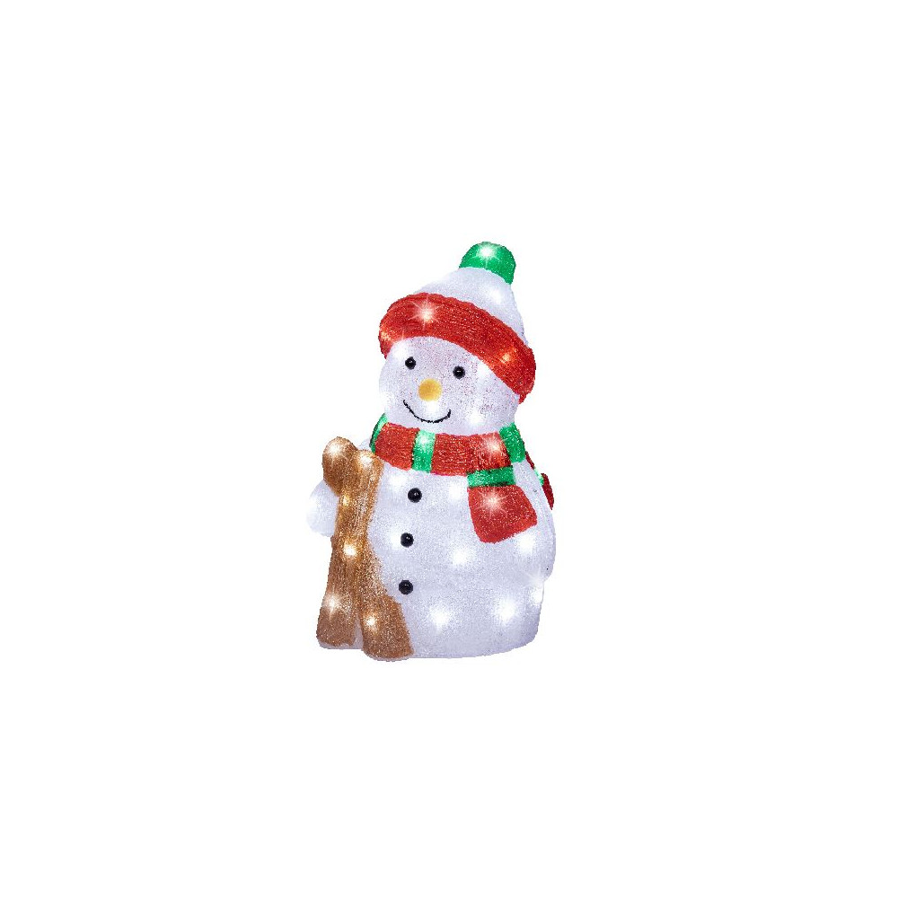 SNOWMAN ACRIL 20X25XH38CM 50LED IP44