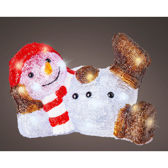 SNOWMAN ACRILICO 31,5XH20CM 30LED