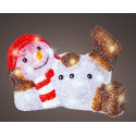 SNOWMAN ACRILICO 31,5XH20CM 30LED