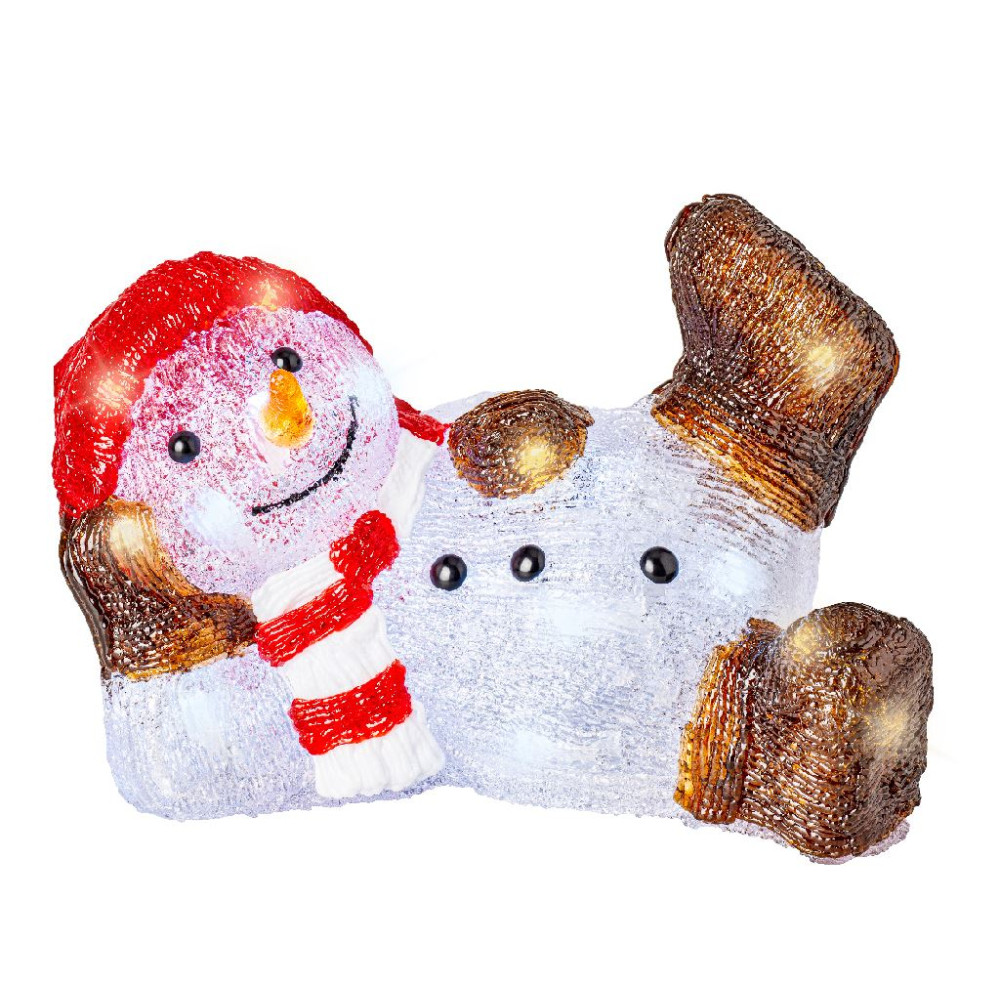 SNOWMAN ACRILICO 31,5XH20CM 30LED