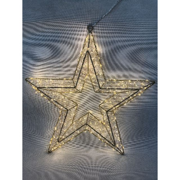 STELLA ORO 38CM 400LED CALDO FLASH