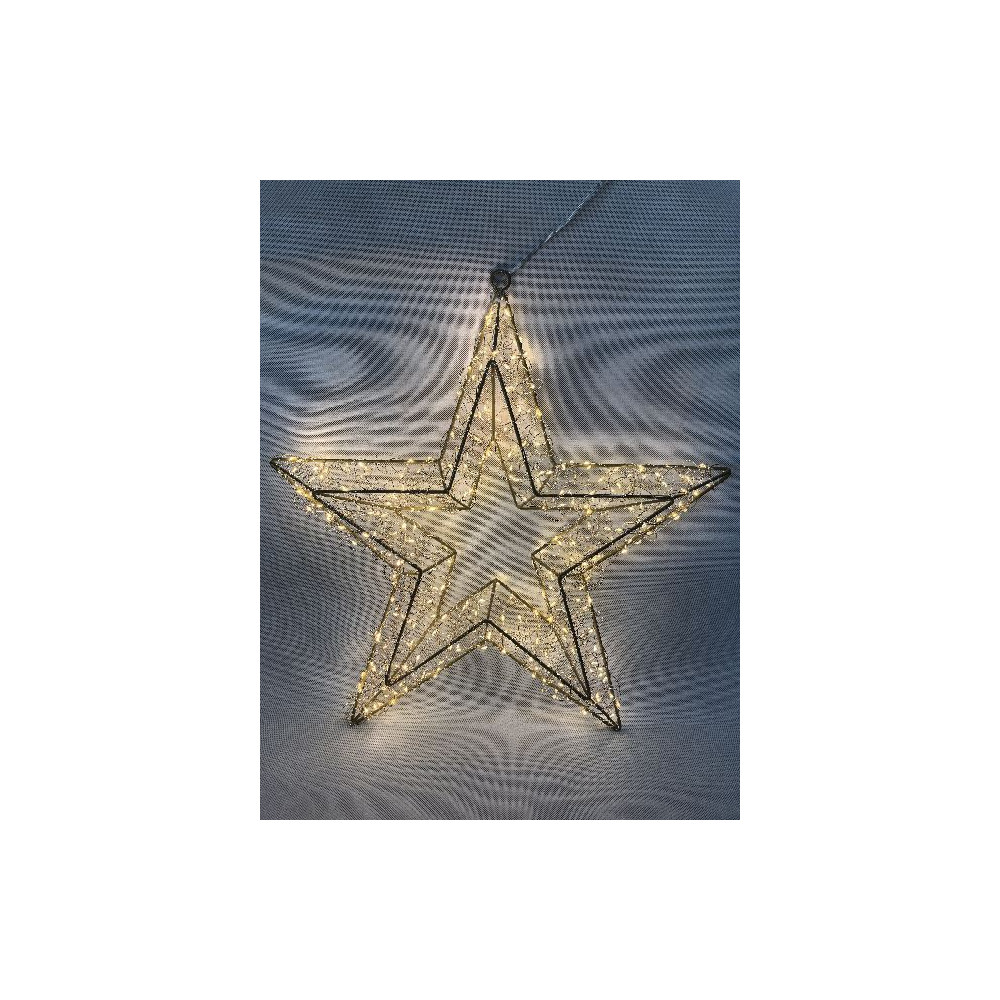 STELLA ORO 38CM 400LED CALDO FLASH