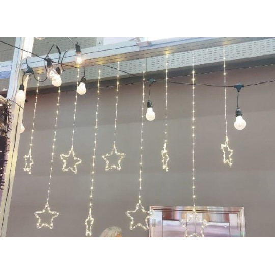 TENDA 120XH195CM 308LED STELLE CALDO