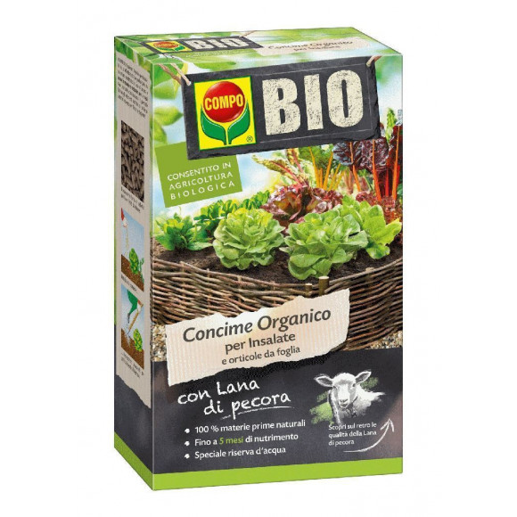CONCIME BIO LANA PECORA INSAL/ORTO 750GR
