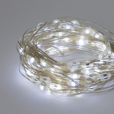 FILO ARGENTO 100 LED JUMBO BIANCO FREDDO 2