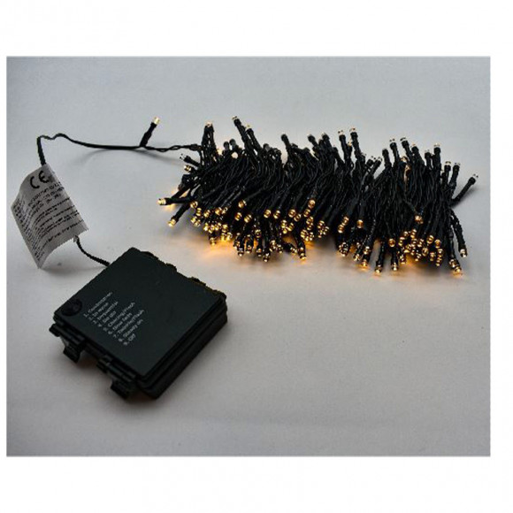 192 LED BATT TIMER C/C NERO BIANCO CALD