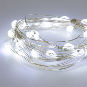 FILO ARGENTO 30 LED JUMBO BIANCO FREDDO 2