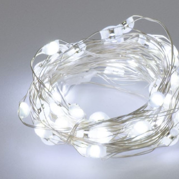 FILO ARGENTO 50 LED JUMBO BIANCO FREDDO 2