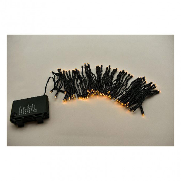 96 LED BATT TIMER C/C NERO BIANCO CALDO