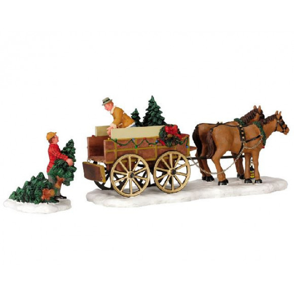 CHRISTMAS TREE WAGON SET OF 2