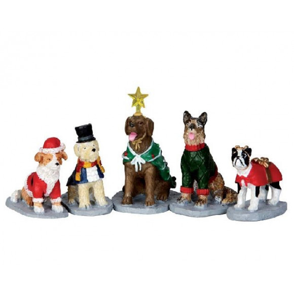 COSTUMED CANINES SET OF 5