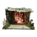 GROTTA CON LUCE 39X27X25CM
