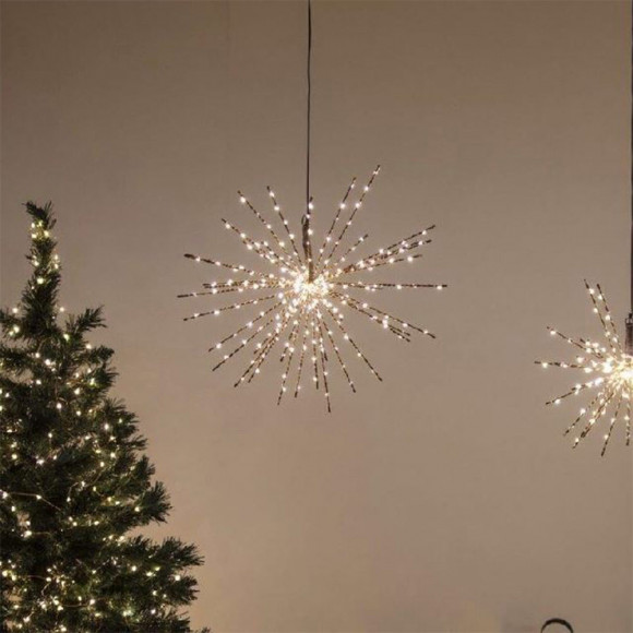 RAMO TWIGBALL MARRONE D40CM 240 MICROLED