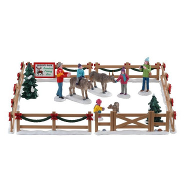 REINDEER PETTING ZOO, SET OF 17