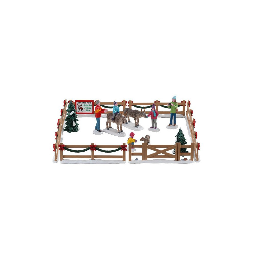 REINDEER PETTING ZOO, SET OF 17 REINDEER PETTING ZOO, SET OF 17