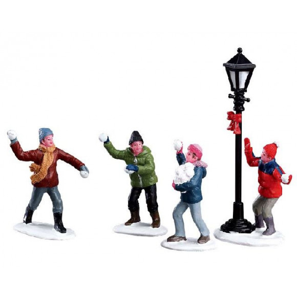 SNOWBALL FIGHT! SET OF 4
