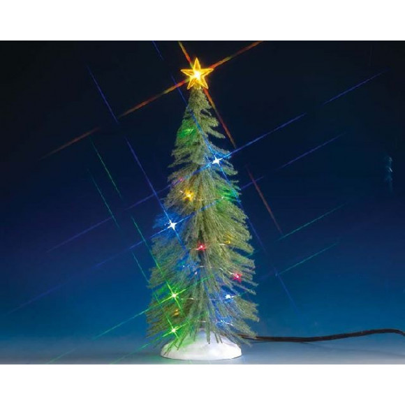SPRUCE TREE WITH 20 RGB LIGHT, B/O (4.5V