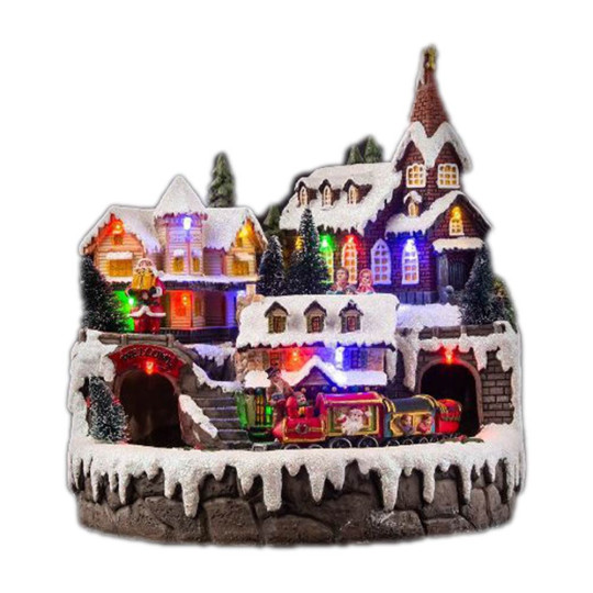 VILLAGGIO C/CHIESA TRENO MOVIMENTO BATTERIA