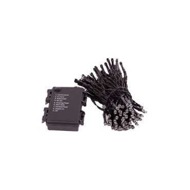 96 LED BATT TIMER C/C NERO BIANCO GHIACC