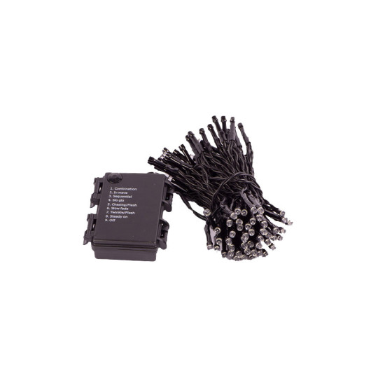 96 LED BATT TIMER C/C NERO BIANCO GHIACC