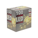 CLUSTER METAL 100LED 1M BATT BIANCO CALD